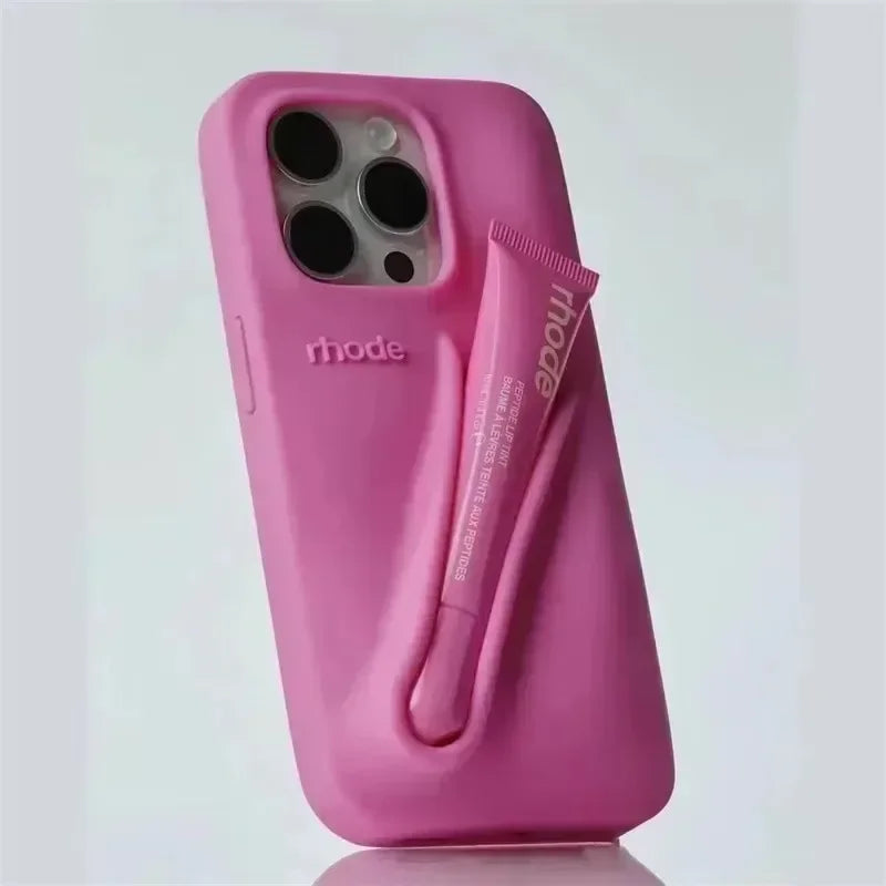 Lip Holder Soft Silicone Case for Iphone