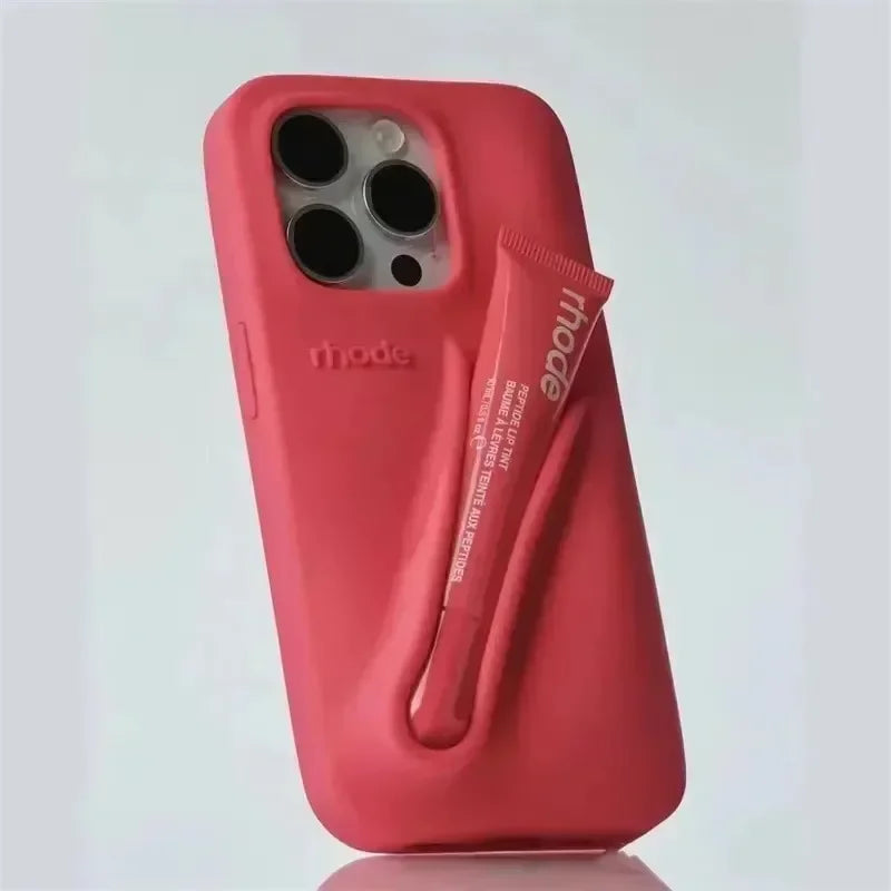 Lip Holder Soft Silicone Case for Iphone